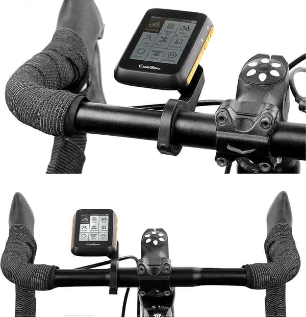 Cykelcomputerfäste, Frammonterat cykelcomputerfäste kompatibelt med Garmin, Wahoo, XOSS Cykelcomputer, Framfäste Plast Cykelcomputerfäste Adap