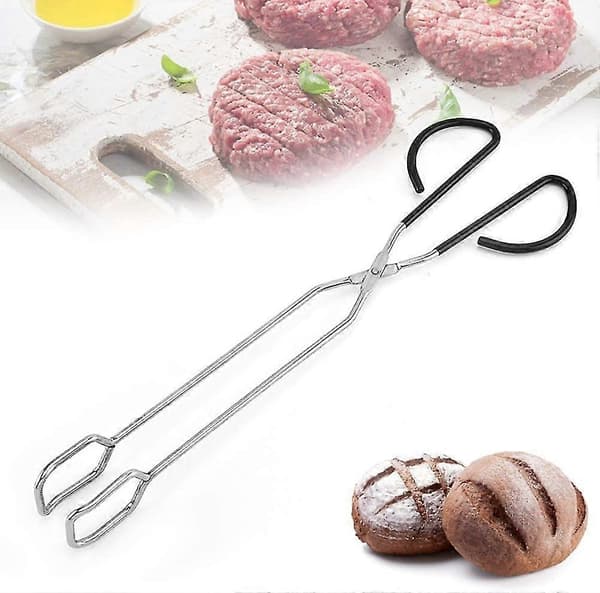 Ekstra lange saksetænger 41 cm rustfrit stål grilltænger