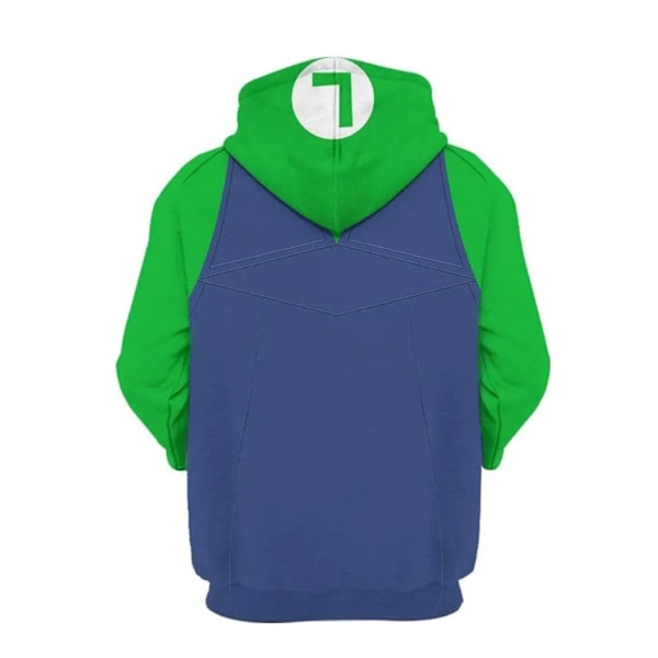 2023 Ny Super Mario Bros. Toad Character COSPLAY Mode 3D Sweatshirt Hoodie style 6 Kids - L