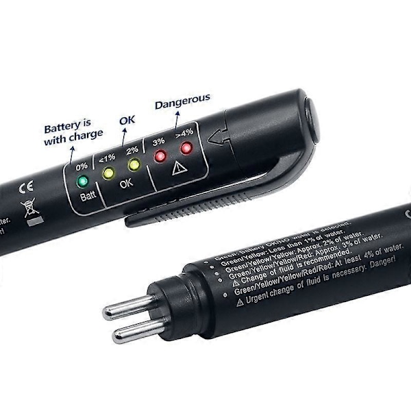 1 st Bromsvätske Testare, 5 LED Auto Diagnostisk Bromsar Testpenna Bärbar Fordon Auto Broms Testare