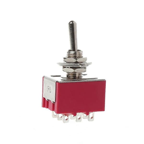 Mini 6mm MTS-302 vippekontakt 9 ben 2 positioner TIL/TIL 5A/125VAC 2A/250VAC