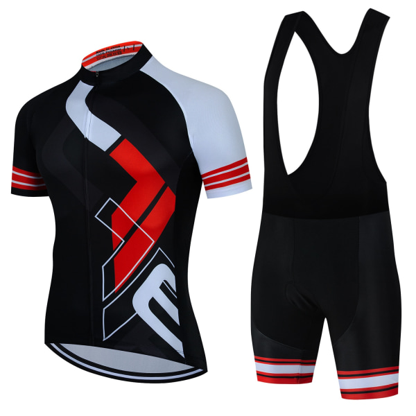 2023 Cykeltröja Set Herr Cykelkläder Road Bike Shirts Kostym Cykel Bib Shorts MTB Ropa Ciclismo Maillot Black XL