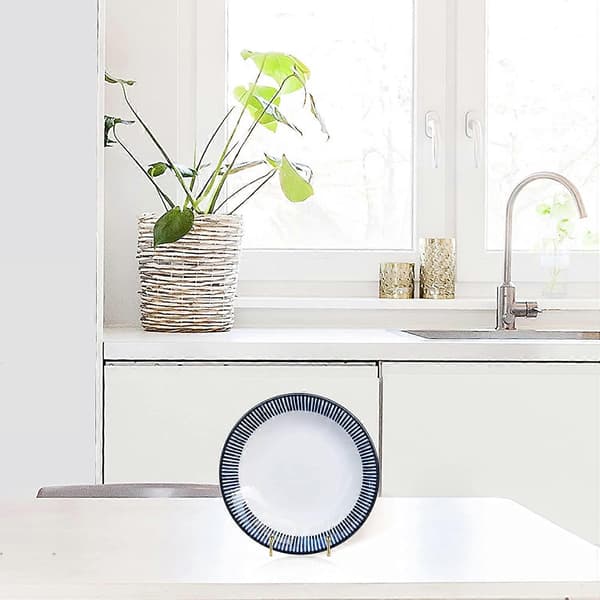 2-pack tallriksställ för display, järnställ, tallrikshållare, displayställ, metallramshållare