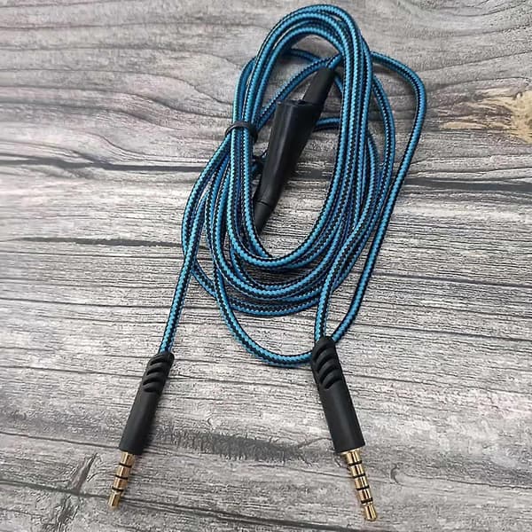 Headset-kabel med volumkontroll 3,5 mm plugg for A10 A40 Gaming Headset