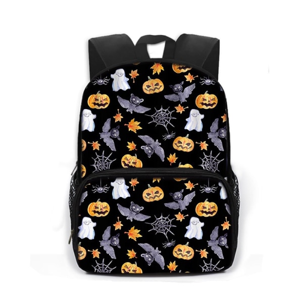 Gothic Bat Ghost Vampire Printing Skolväskor för barn Pojkar Flickor Laptop Ryggsäckar Dagis Skolväska Bokväskor Present style 16