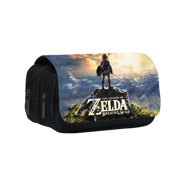 The Legend of Zelda Stationary Pen Oppbevaringsveske Pen Blyant Bag Multi Layer Stor kapasitet oppbevaringsveske Enkel rutete pennaler style 9