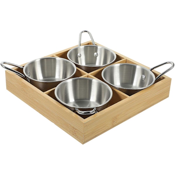Serveringsfat För Fester Metall Mat Serveringsfat Hot Pot Restauranganvändning 22.90X22.90X4.10CM Separata Ingredienser 1Set