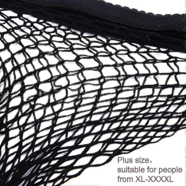Fishnet Strømper Plus Size Sexy Fishnet Strømpebukser Strømper Fishnet Kryss Mesh Strømper For Kvinner (4 Par Svart)