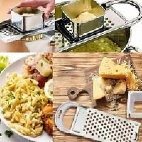 Premium Spaetzle-maker i rustfritt stål med komfortabelt håndtak, tradisjonell tysk eggnuddelmaker