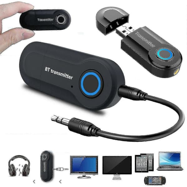 Trådlös Bluetooth-sändare för TV, telefon, PC, ljudmusikadapter