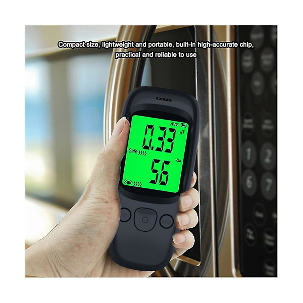 Elektromagnetisk strålingsdetektor LCD Digital Kjernefysisk Tester EMF-måler Håndholdt Teller Emisjonsdosimeter