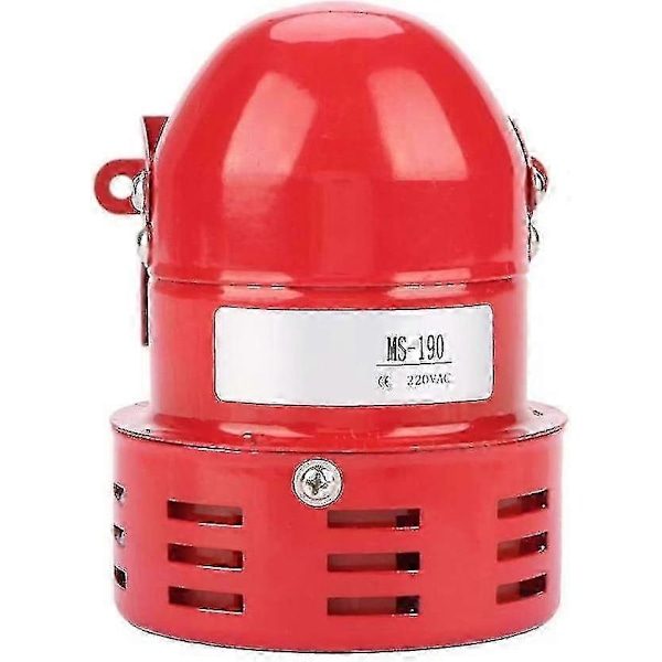 Hälytin 220 V Tehokas Ulkokäyttöön, Sireenihälytin 120 dB, Punainen Moottoriputki Sireeni Metallitorvi Teollisuus Venehälytin Ruikalucky Edition d