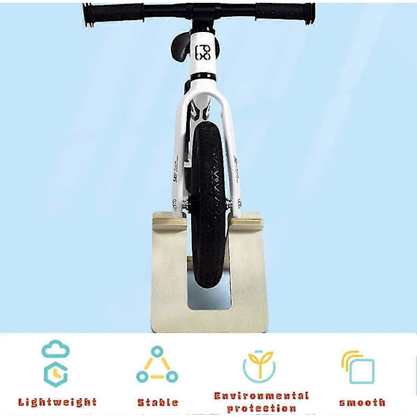 Balance Cykelstativer, bærbar Cykelholder Børneudstillingsstativ Passer Til 10/12 Tommer Børnecykel Indendørs Udendørs Rejse