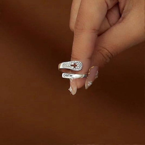 Kramring för Kvinnor Alla Hjärtans Dag Presenter Sterling Silver Kramringar till Min Dotter Justerbar Öppen Omlottring Fin Löftesring Smycken för Mo