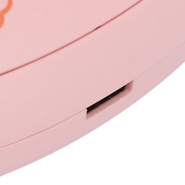 Mini Håndvarmer 3 Gir USB-Lading Søt Bærbar Elektrisk Håndvarmer med Nattlys for Camping Reiser Rosa
