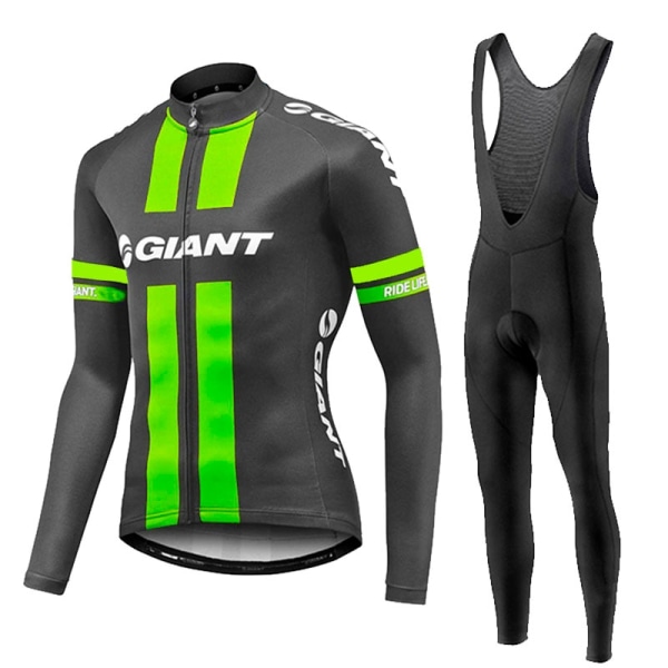 2023 kevään pitkähihainen set GIANT Mtb Polkupyörävaatteet Pyöräily Maillot Ropa Ciclismo Miesten Pyöräilyvaatteet Pyöräily Army Green L