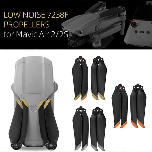 1/2/4 Par 7238F Hurtigutløserpropeller Lavstøypropeller Blader for Mavic 2/2S