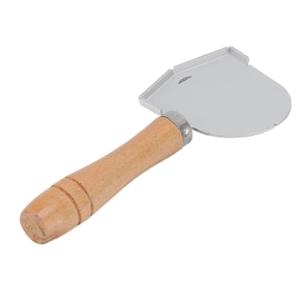 Denture-spade i rustfritt stål, halvsirkelformet, for varm voks, med trehåndtak