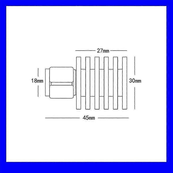 1 stk. RF Coax 5W N Hann-kontakt 50 Ohm DC-3GHz Dummy Load Plugg