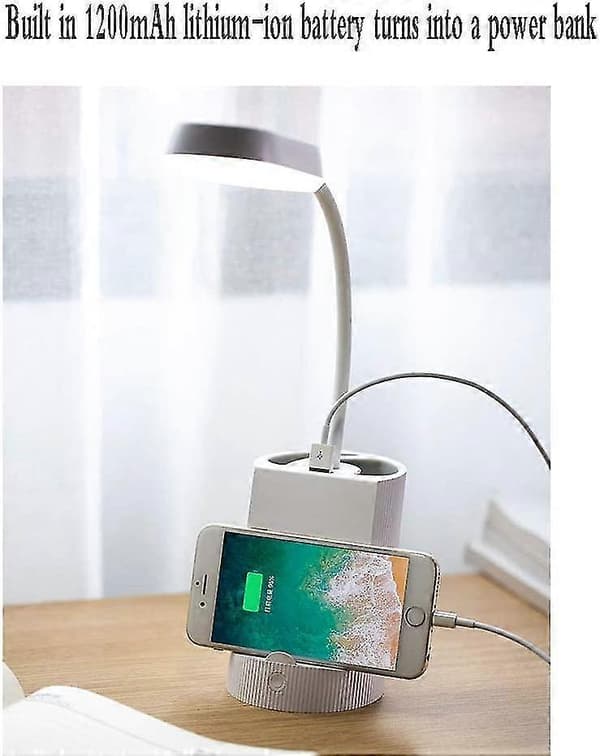 Fleksibel og praktisk multifunksjonell bordlampe, kreativ USB-lading, leselys, øyebeskyttelse