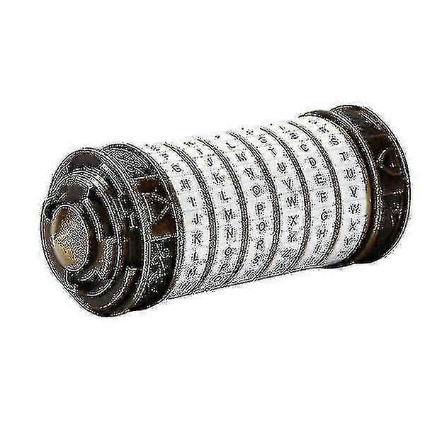 Da Vinci Kombinationslås, metall Cryptex Set Vit & Bronsfärg