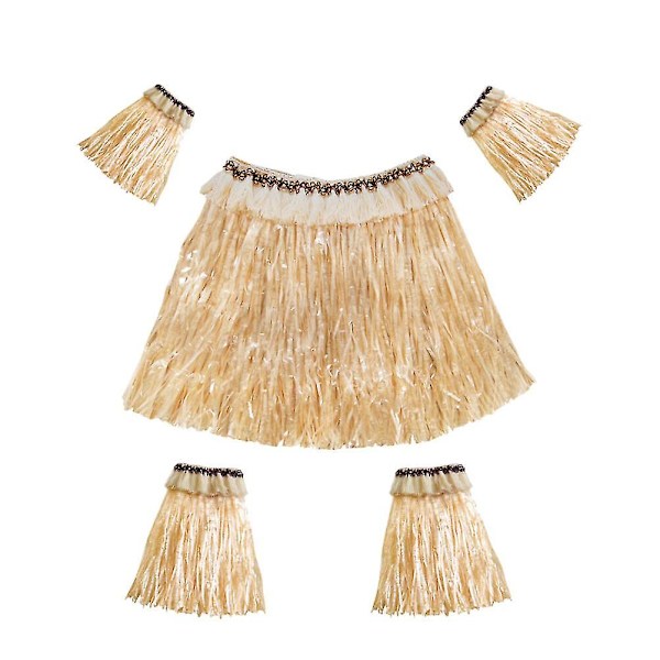 Hawaiian Fancy Hula Set Armar och Ben Strap Set Stretch Suit Party Accessoarer