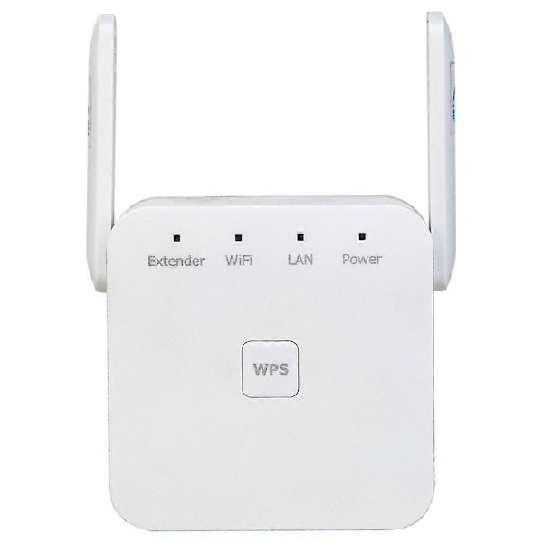 WLAN-förstärkare, Ultraxtendex WLAN-repeater med 4 antenner, 300 Mbit/s WiFi-förstärkare med dubbel LAN-anslutning, kompatibel med 99% standard WiFi