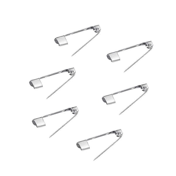 50 stk. 2 cm Sølv Broche Nål Bagside Lås Broche Bar Sikkerhed til Håndværk Smykker DIY Fremstilling