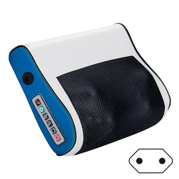 Massagekudde Multipurpose Elektronisk Nacke Axelmassage för Män Kvinnor Blue EU plug
