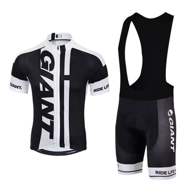 2023 Herr Kortärmad Jersey Set Ropa Ciclismo Hombre Summer GIANT Cykelkläder Outdoot Bib Shorts Kostym Cykeluniform jersey-1 M