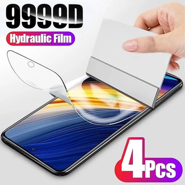 4 stk. hydrogel film til Xiaomi Redmi Note 9S skærmbeskytter