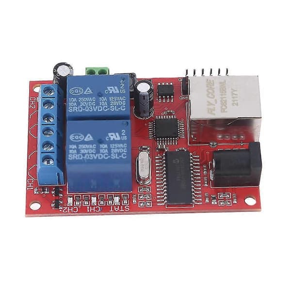 Lan Ethernet 2-vejs Relækort Forsinkelseskontakt Tcp/udp Controller Modul Webserver