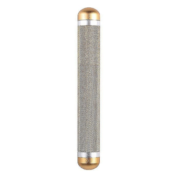 Pocket Cigar Tube Mini Cigar Humidor Bærbar Udendørs Rejse Enkelt Tilbehør, guld/sort, 2 stk.)