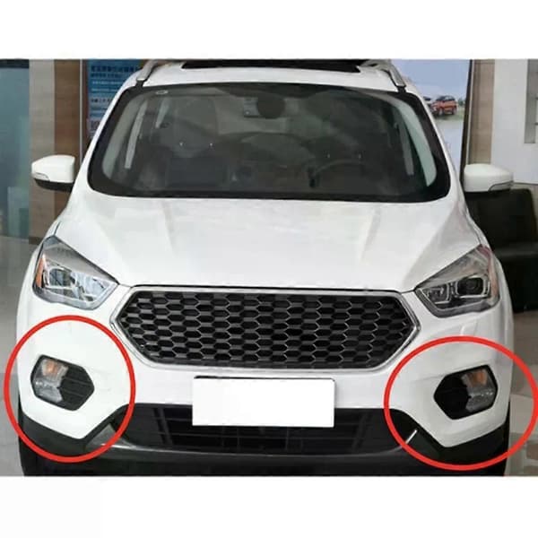 1 Par Frontfanger Tåkelys Ramme Grilldeksel for Ford Escape Kuga 2017-2019
