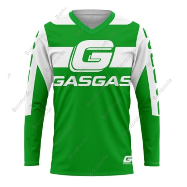 Downhill Motorcycle Jersey Mountain Bike pitkähihainen T-paita green XL