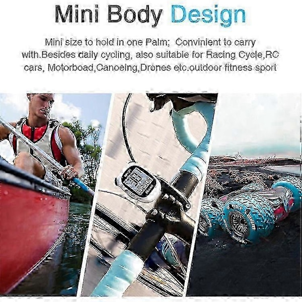MEILAN M3 Mini GPS Cykelcomputer Cykelcomputer IPX5 Vandtæt Smart Speedometer med 1,7 tommer Display Skærm Sort SZRH