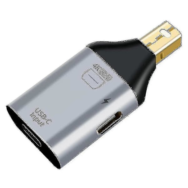 Usb C Adapter Type-c Hun Til - Dp Minidp Han Adapter Hd Video 4k@60hz (mini Dp- Interface)