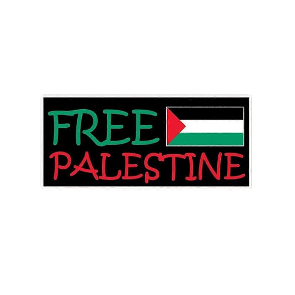 HOT Gratis Palestina Flagg Bilklistremerke Vindu Frontrute Dør Vinyl Dekal Pakke med 2
