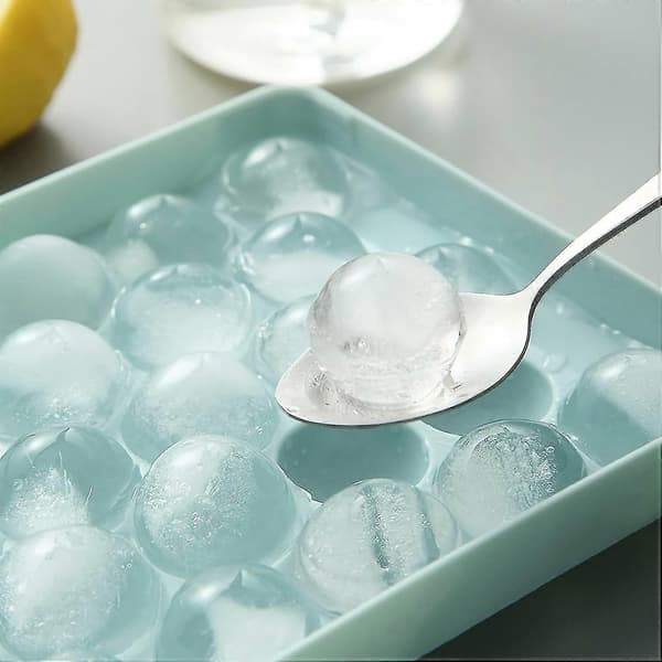 Rund isbitsform med 4400 ml isförvaringsbehållare, mini cirkel is
