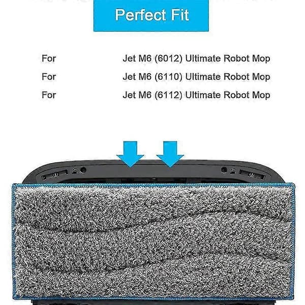 Erstatningsvaskbare moppeputer kompatible med Irobot Braava Jet M6
