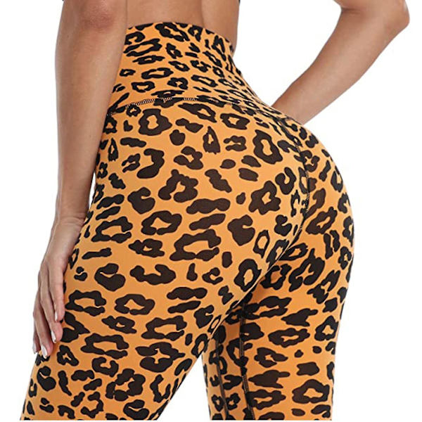 Tflycq Naisten Stretch Jooga Leggingsit Fitness Juoksu Kuntosali Urheilu täyspitkät aktiivihousut Yellow M