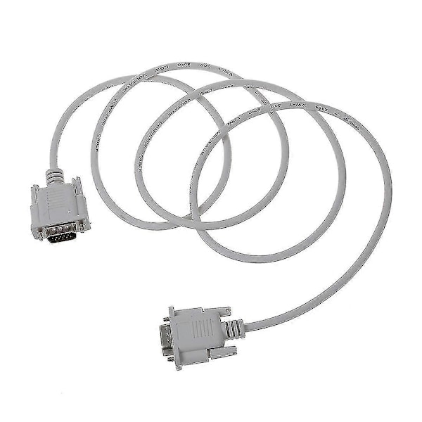 VGA DB15 uros - RS232 DB9 uros adapterikaapeli / Videon grafiikkalaajennuskaapeli (Valkoinen, 1,5 m)-B3