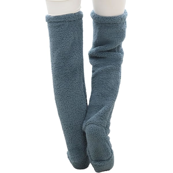 SnugglePaws Sock tofflor, damstrumpor tofflor, söta varma strumpor benvärmare knästrumpor varma tofflor strumpor Blue