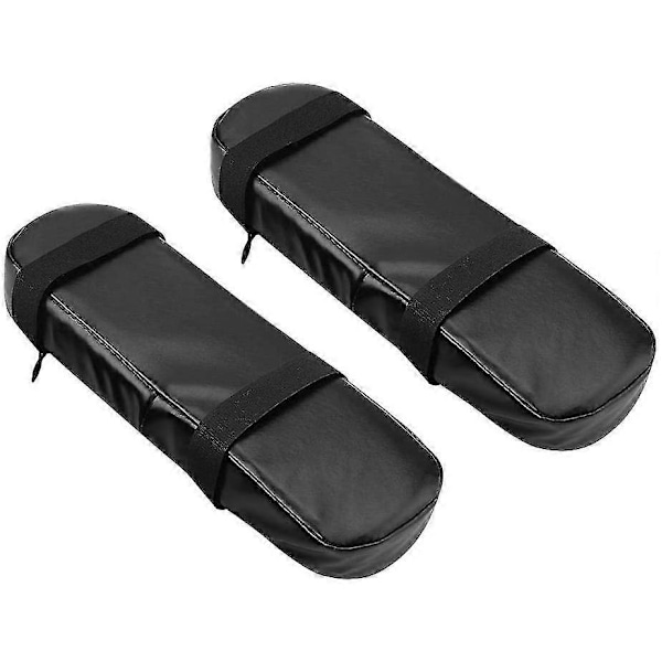 1 Par Memory Foam Armleneputer Myk Kontorstol Albue Støtte PU Lærpute