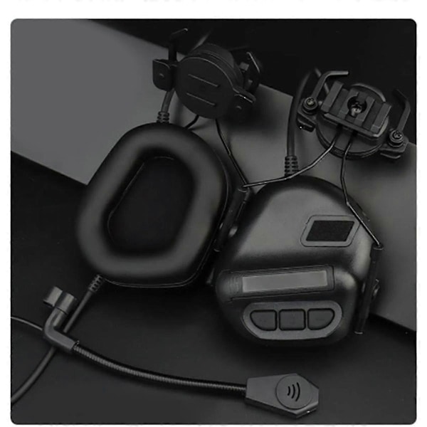 Headset Støjreducerende headset der ikke samler støj til hjelm Headset Radio PTT Adapter Mobil Øretelefon(B