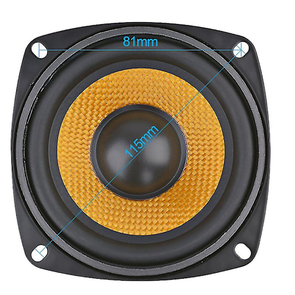 1kpl 4 tuuman kannettava audio kaiutin 4 Ohm 15w basso kaiutin DIY ammattimainen multimedia subwoofer kaiuttimille