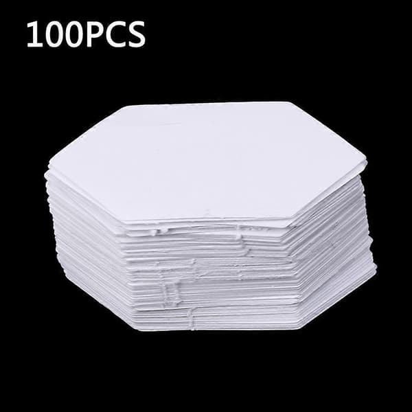 100 st Utsträckta Hexagon Mallar Papper Quilting Patchwork Sömnad Hantverk DIY