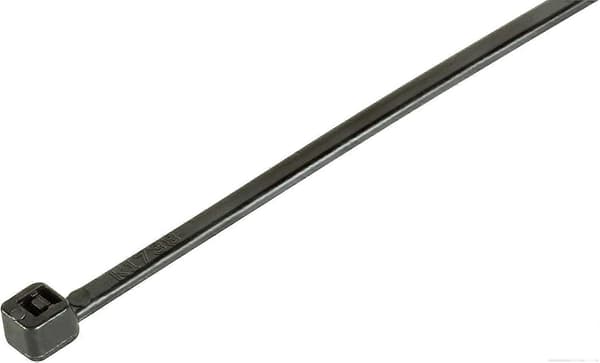 100-pak kabelbindere, sort, 150 mm x 3,6 mm, plastikkabelbindere i førsteklasses kvalitet