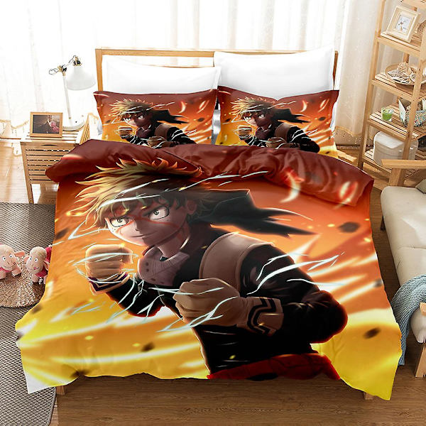 Anime My Hero Academia 3d Printed Sängkläder Set Påslakan Quilt Cover Örngott Cover Present Färg 7 200x230cm