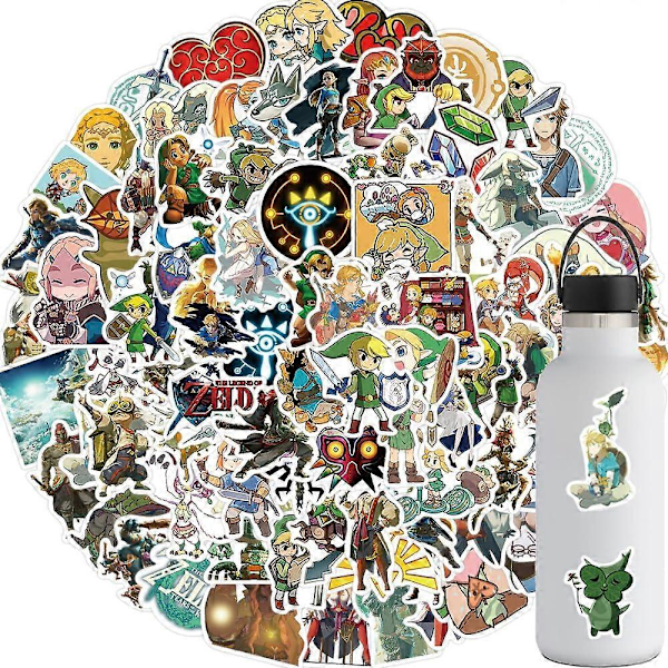 100 stk. The Legend of Zelda Spil Klistermærker, Vinyl Vandtætte Klistermærker til Laptop Vandflaske Cykel Skateboard Bagage Computer